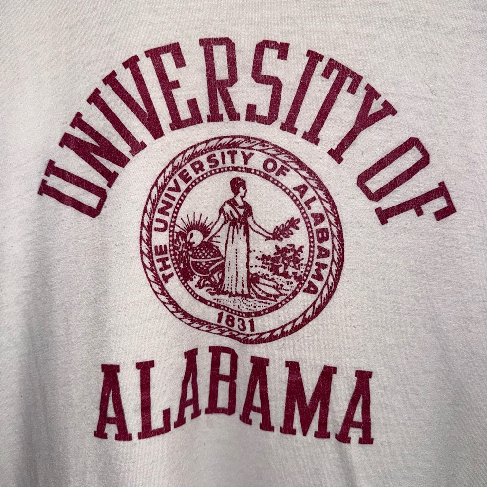 Vintage‎ Russell Athletic University of Alabama T Shirt Graphic Tee paper thin - Picture 4 of 10